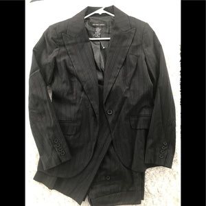 NY & Co Black stretch stripped suit set-10P/8